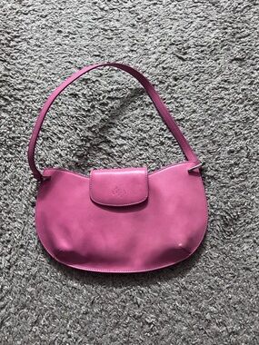 Monsac Vintage Women's Pink Shoulder Bag - Classic Curved Silhouette
